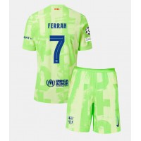 Dres Barcelona Ferran Torres #7 Tretina pre deti 2024-25 Krátky Rukáv (+ trenírky)